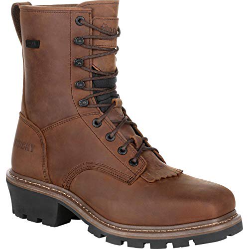 Rocky Botte Logger Imperméable pour Homme à Bout Souple - Rkk0276