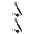 thumbnail image 1 of Ruiboury Golf Club Brush Portable Handheld Replacement Double-sided Ball Shoe Brushes Blue with Lid 2Set, 1 of 6
