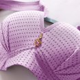 thumbnail image 3 of DPTALR Woman's Embroidered Glossy Comfortable Breathable Bra Underwear No Rims, 3 of 8