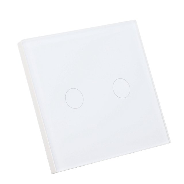 Touch Light Switch,2 Gang Wall Switch Touch Screen Light Switch Wall Touch Light Switch User-Friendly Design
