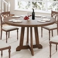 thumbnail image 2 of 47" Round Dining Table for 4, Wooden Kitchen Table with Sturty Legs Dining Room, Kitchen, 2 of 7