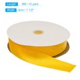 thumbnail image 2 of Unique Bargains Velvet Ribbon 1 1/2 Inch x 10 Yard Single Face Spool Silky DIY Crafts Gift Wrapping Bow Decoration Yellow, 2 of 5