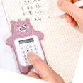 thumbnail image 4 of Cute Caculatators Caculatator Student Calculator Portable Calculator Mini Calculator Portable Calculator Cute Bear Style 8 Digit Calculator Mini Cartoon Calculator For Girl, 4 of 5