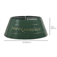 thumbnail image 3 of HOMCOM 26 Inch Christmas Tree Collar Ring, Stand Cover for Decor, Green, 3 of 10