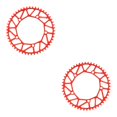 thumbnail image 3 of Ruiboury Lightweight And Easy To Install - Smooth Operation Chain Ring For Bicycles Bicycles Crank Bike Chain 50T red 2Set, 3 of 6