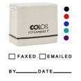 thumbnail image 2 of Printtoo Faxed Emailed Self Inking Rubber Stamp Pre-Inked Office Stamp- Home Office Business Stationery, 47 x 20 mm Red, 2 of 7