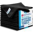 thumbnail image 1 of MW Pro Multi-Surface Microfiber Towel – 12 Pack | Premium Cleaning Cloth | Clean, Dust, Polish, Absorb | Large 16"x16" (Black), 1 of 4