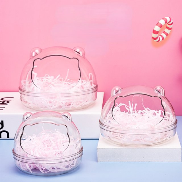 Cute Hamster Transparent Bathroom Exquisite Bath Tub Multi-purpose Urine Sand Anti-splash Spill-proof Toilet For Small Pets