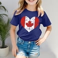 thumbnail image 2 of WEAIXIMIUNG Chemise à Rayures à Manches Longues pour Enfants T-Shirt à Manches Courtes pour Filles T-Shirt d'Été à Col Rond Coupe Décontractée T-Shirts Basiques, 2 of 4