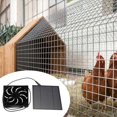 thumbnail image 1 of AodebiaoSolar Powered Ventilation Fan Kit for Coop Greenhouse Shed - Fireproof Plastic, 5W Output, DC5521V, Easy Installation, Weatherproof Design, 1 of 8