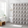 thumbnail image 1 of 1pc Chevron Fabric Shower Curtain, 1 of 2