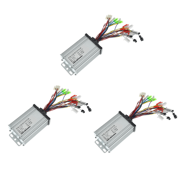 3X 36V 48V 350W E-Bike Brushless Controller 6 Tube Dual Mode for Electric Bicycle Scooter Speed Intelligent Dual Motor