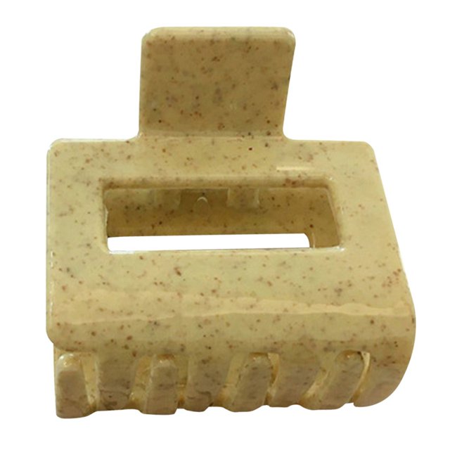 French Hair Claw Clip Retro Solid Color Rectangle Hair Clamp Hollow Hair Claw
