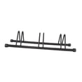 thumbnail image 1 of S SERENABLE Support de Vélo Noir Assemblage Facile Gain de Place Protecteur Support de Rangement Vertical 3 Sections, 1 of 9