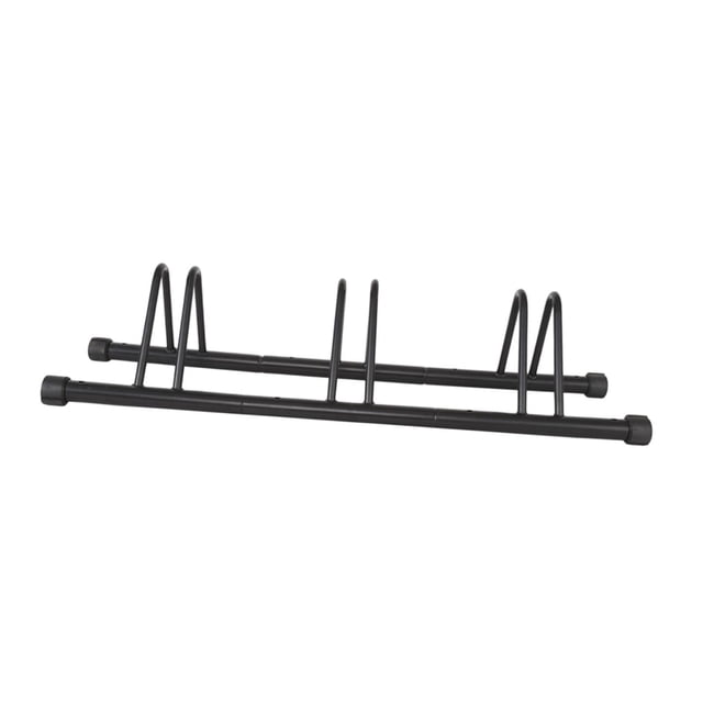 S SERENABLE Support de Vélo Noir Assemblage Facile Gain de Place Protecteur Support de Rangement Vertical 3 Sections
