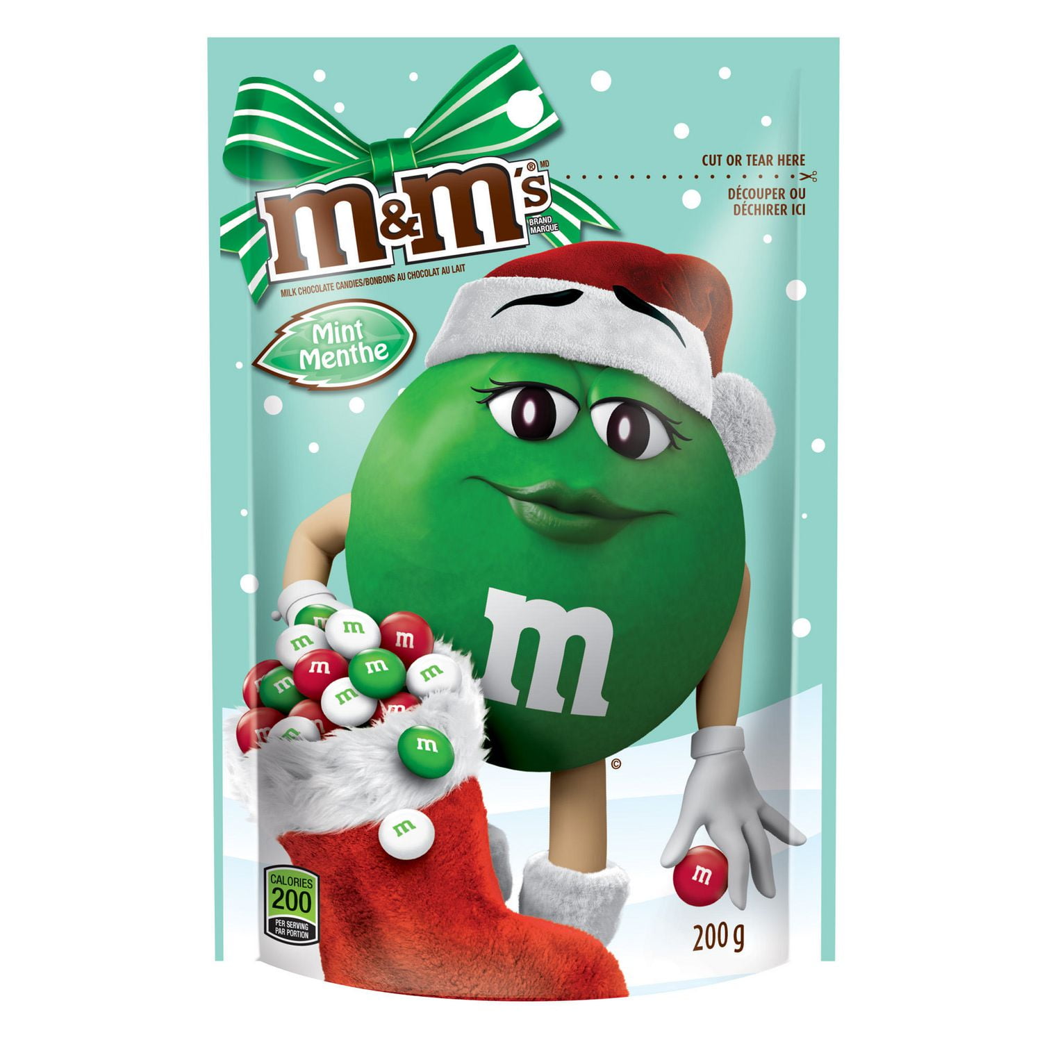 M&M'S, Christmas Mint Milk Chocolate Candy, Red and Green Holiday