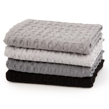 CHIFFONS GAUFRÉS – GRIS 4 PIÈCES