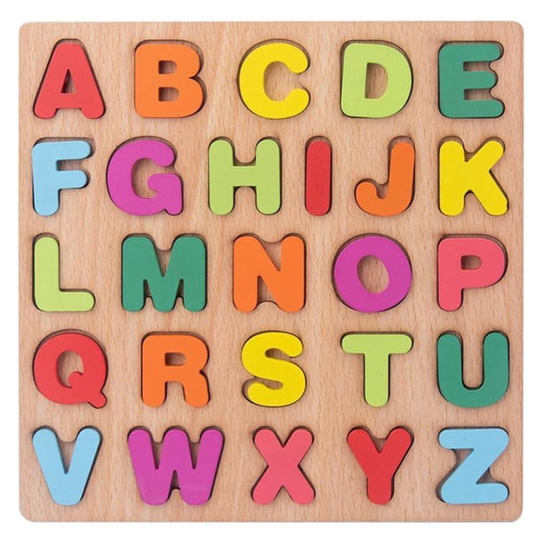 TISHITA Colorful Wood ABC Alphabet Puzzle Board Early Learning