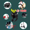 thumbnail image 4 of No-Wiring Motorcycle Anti-Theft Device 110dB Wireless Vibration Alarm Waterproof with Remote Controller 7-Level Sensitivity Adjustment for Motorcycle Bicycle E-Bike Scooter Cart Trailer, 4 of 7