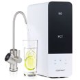 thumbnail image 1 of Costway 800 GPD Tankless Under-Sink RO System with 8-Stage Filtration & Smart LED Faucet Black + White-800 GPD, 1 of 10