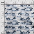 thumbnail image 2 of oneOone Polyester Spandex Teal Blue Fabric Cowboy Craft Projects Decor Fabric Printed By The Yard 56 Inch Wide, 2 of 5