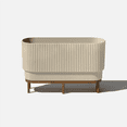 thumbnail image 1 of Veradek Demi Series Raised 30" Long Plastic-Stone Planter, 1 of 8