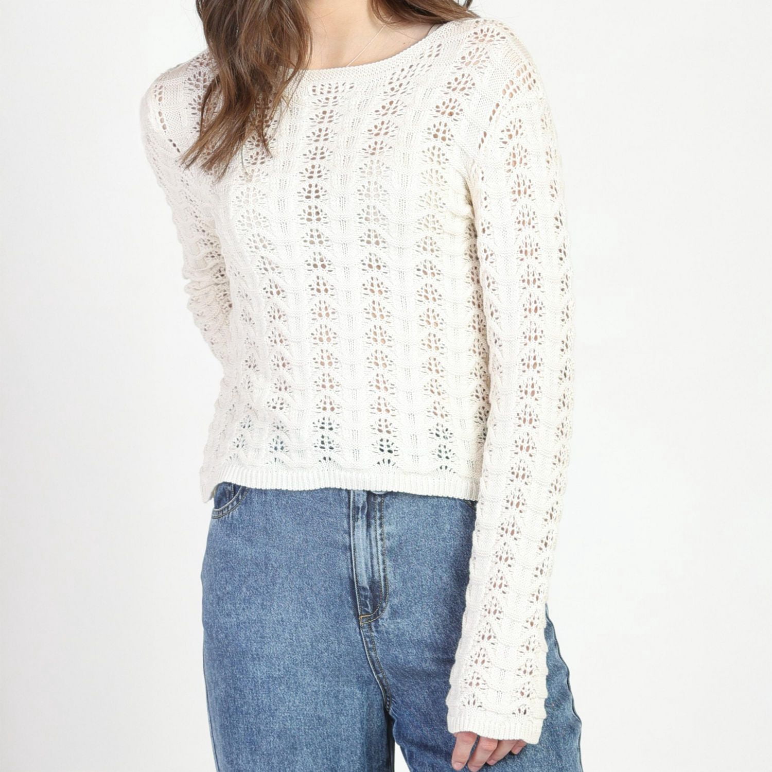 Bloom Girl Crochet Sweater Sizes XS-XL
