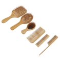 thumbnail image 4 of Hair Brush Set, Environmentally Friendly Hair Brush Comb Set Phyllostachys Pubescens  For Home, 4 of 8