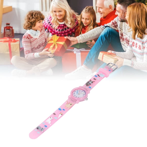 SPYMINNPOO Kids Watch 3D Cute Cartoon Kitten Strap Waterproof Toddler Girl Boy Watch Birthday Gift For Over 3 Years Old
