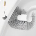 thumbnail image 1 of AHMT Bathroom Toilet Bowl Brush and Holder, Curved Design Toilet Brush for Deep Cleaning Under Rim, Best Toilet Brush Set, Easy Handy Compact Toilet BowlCleaner Brush for Bathroom, 1 of 8