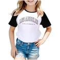 thumbnail image 1 of TZEWGL Cute Shirt For Kid City Print Raglan Short Sleeve Crewneck Blouse For Kids size 11-12T, 1 of 3