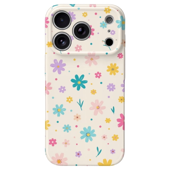 SKLYDDI Étui Mignon Esthétique à Motif Floral pour iPhone 17 Pro - 75