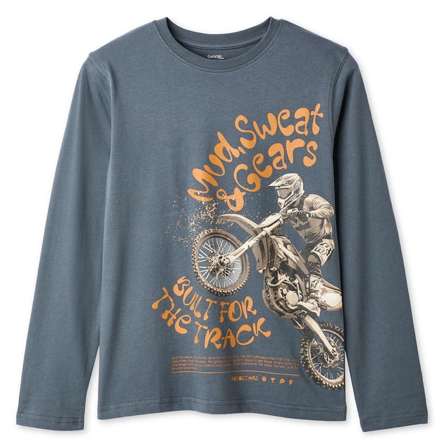 T-shirt à manches longues à imprimé graphique George pour garçons