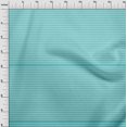 thumbnail image 3 of oneOone Georgette Viscose Turquoise Blue Fabric Stripes Craft Projects Decor Fabric Printed By The Yard 42 Inch Wide, 3 of 4