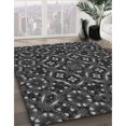 thumbnail image 3 of Ahgly Company Tapis d'Intérieur Lavable en Machine Carré Gris Platine, 4 Pieds Carré, 3 of 7