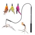thumbnail image 1 of Amdohai Interactive Cat Feather Toys Retractable Cat Charmer Wand and 5PCS Teaser Refills, 1 of 8
