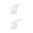 thumbnail image 3 of tamizeot 10 Pieces Fishing Connector Fly Line Loops Accessories Portable Carrying Fish Tackle Preparation Replacement Supplies White 20LB 2Set, 3 of 6