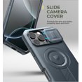 thumbnail image 2 of Dexnor for iPhone 16 Pro Max Case with Slide Camera Cover & Adjustable Kickstand & Built-in Screen Protector,Compatible with MagSafe Shockproof Bumper Case Heavy-Duty Magnetic Protective Cover,Blue, 2 of 7