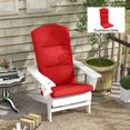 thumbnail image 2 of Outsunny Coussin de Chaise Adirondack d'Extérieur avec Attaches au Dossier, Rouge Vin, 2 of 10