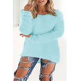 thumbnail image 1 of Chandail en Molleton Duveteux d'Hiver pour Femmes, Chandail Simple, Hauts, Blouse, 1 of 3