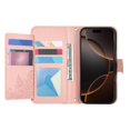 thumbnail image 4 of Étui à Rabat pour FOXDOCK Samsung Galaxy A16, Fonction Portefeuille, Motif Floral Embossé, Choix de Cadeau, Protection Complète, Support, Visualisation, 4 of 6