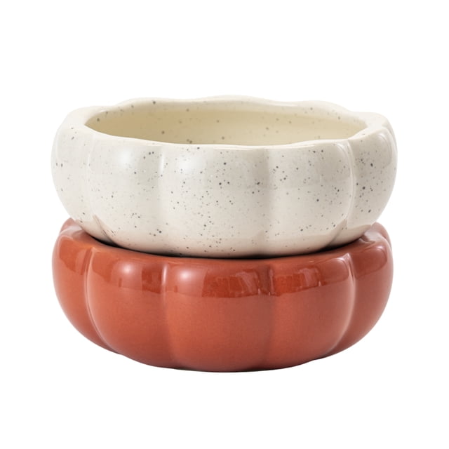 Way to Celebrate Ceramic Mini Bowl Set, 9.3 oz, 2 Pieces