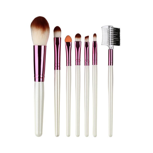 WIFKLSIIPG 7 PCS Wood Makeup Brush EyeShadow Brush Cosmetics Blending Brush Tool