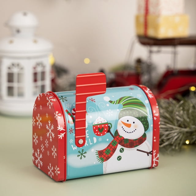 Chmadoxn Storage Trunks,Closet Organizers and Storage, Organization and Storage, Storage Bins, Storage Containers Christmas Mailbox Tin Box Makou Iron Email