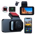 thumbnail image 4 of Langgg Caméra de Tableau de Bord de Voiture 1080P WiFi DVR à Double Objectif Version de Nuit DVR de Voiture WiFi Voiture DVR de Voiture Version de Nuit Dash 1Ensemble, 4 of 6