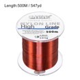thumbnail image 2 of Uxcell 547Yard 6Lb Fil de Pêche en Nylon Monofilament Enduit de Fluorocarbone Rouge Vin, 2 of 7