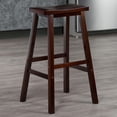 thumbnail image 2 of Winsome Satori Saddle Seat Bar Stool, Walnut, 2 of 5