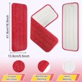 thumbnail image 3 of HLONK 8 Packs Reusable Microfiber Mop Pads Flat Mop Head Floor Cleaning Pad 16.5” Spray Mop Replacement Pads Fit for Most Microfiber Flat Mop System(Green), 3 of 7