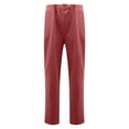 thumbnail image 5 of Mikilon Women Casual Solid Color Pockets Elastic Waist Comfortable Straight Pants, 5 of 5