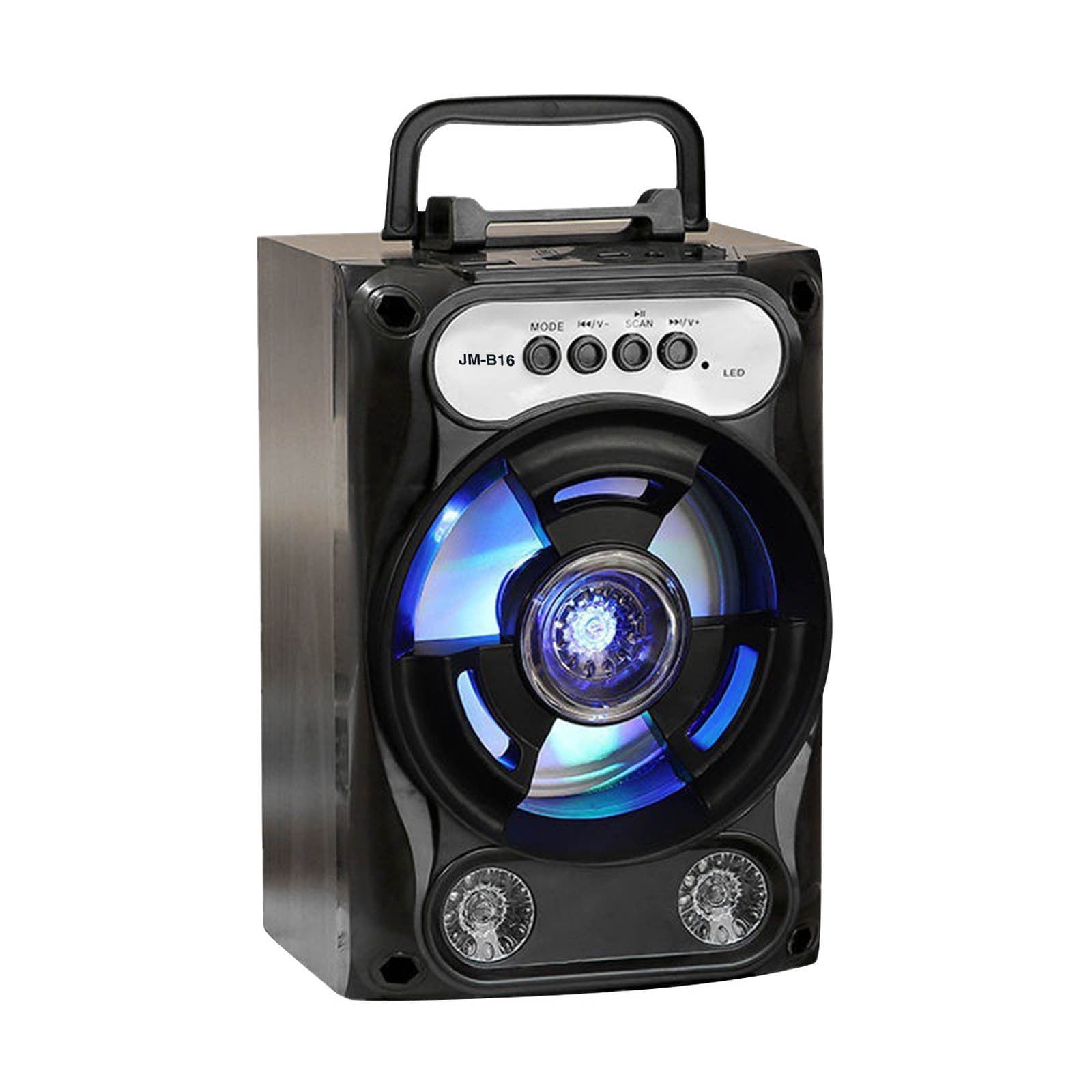 Speakers Bluetooth Wireless Wooden Wireless Bluetooth Speaker Lifting Large Volume Portable Dance Plugin Sound Cool Subwoofer with Microphone with 1Pc Microphones Portable Bluetooth Speakers
